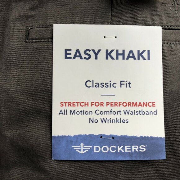 NWT Dockers Mens Pants Size 36x30 Easy Khaki Classic Fit Straight Leg Workwear - Picture 6 of 13